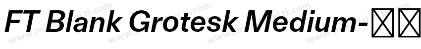 FT Blank Grotesk Medium字体转换